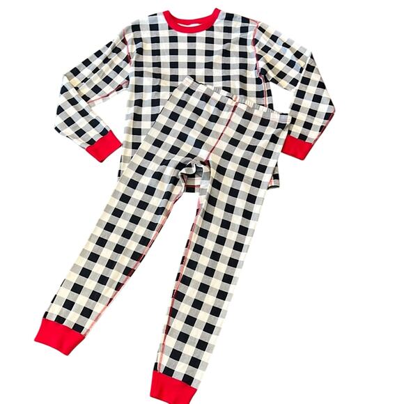 NWT Hanna Andersson Men's Organic Cotton Plaid Pajama Set Size XL - Picture 1 of 13